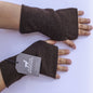 Baby Alpaca Reversible Mittens  Bronw and Beige – Double-Sided Alpaca Gloves – Premium Winter Warm Soft Luxury