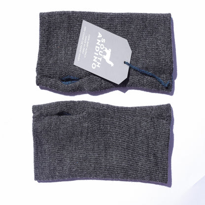 Baby Alpaca Reversible Mittens Blue and Gray – Double-Sided Handmade Alpaca Gloves – Premium Winter Warm Soft Luxury