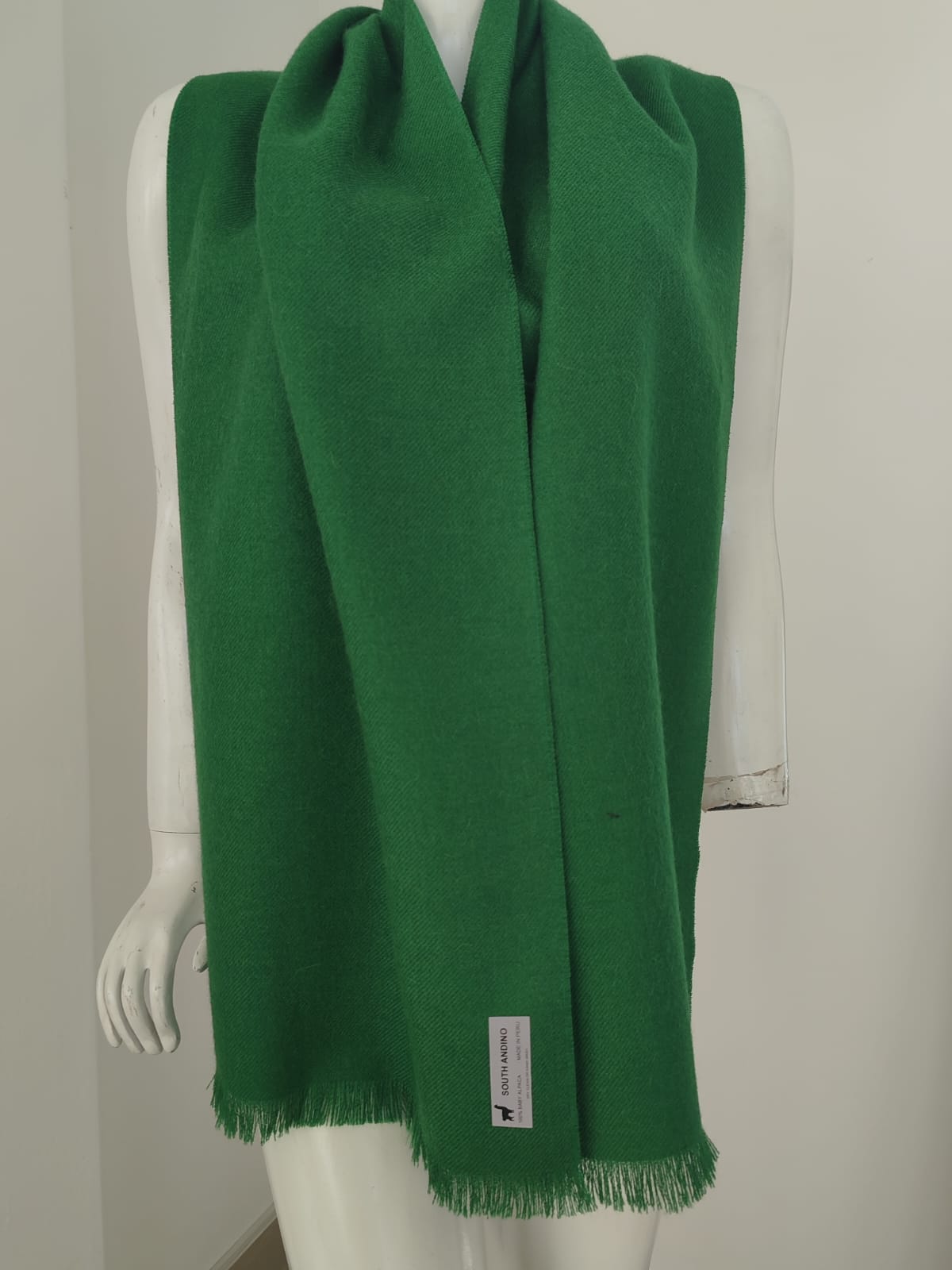 Baby Alpaca Scarf  Emerald green– Luxury Alpaca Wool Scarf – Soft Warm Winter Premium